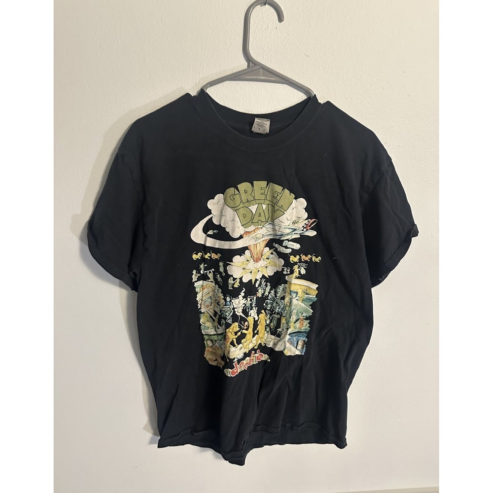 Green Day‎ Ban Shirt Mens Large Black Dookie Album Graphic Tee *Reprint